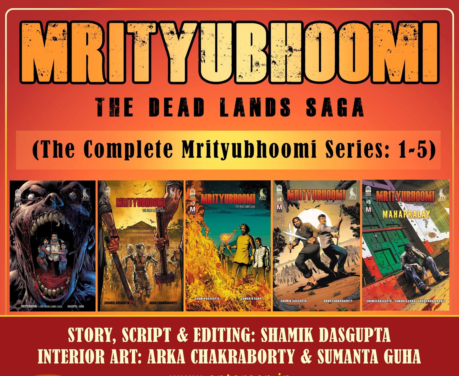 Mrityubhoomi - Volume 1-5 (Horror Graphic Novel) (EnglishVersion)